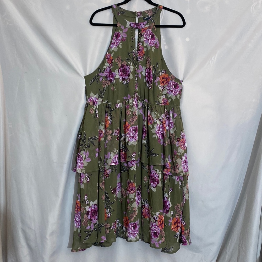 Torrid Flirty Floral Sleeveless Dress